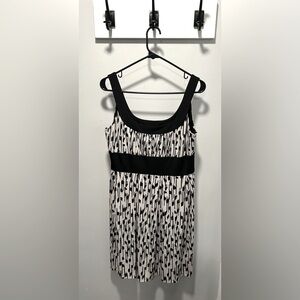 Black and White A Line Dress